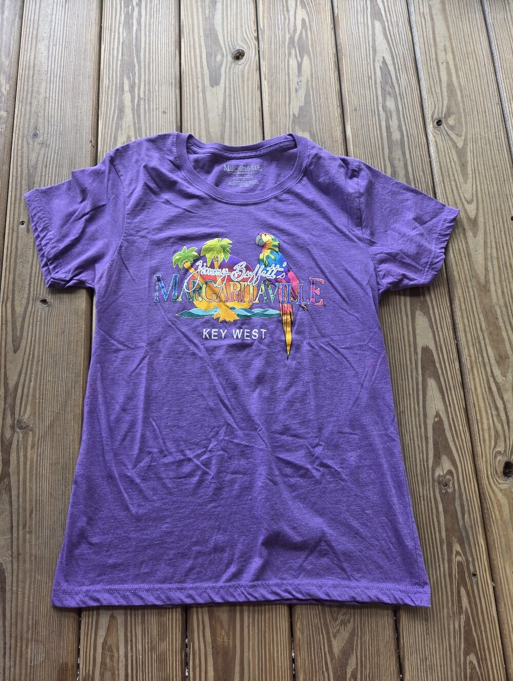 Jimmy Buffett's Margaritaville Key West Purple Graphic T-Shirt - Size 2X